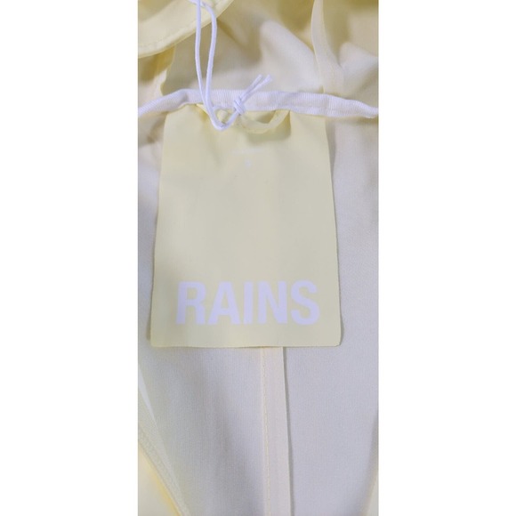 RAINS Curve Women's Jacket - Size Small - Straw Yellow - NWT - MSRP$140 - Picture 10 of 10